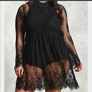 Sheer Lace Dress